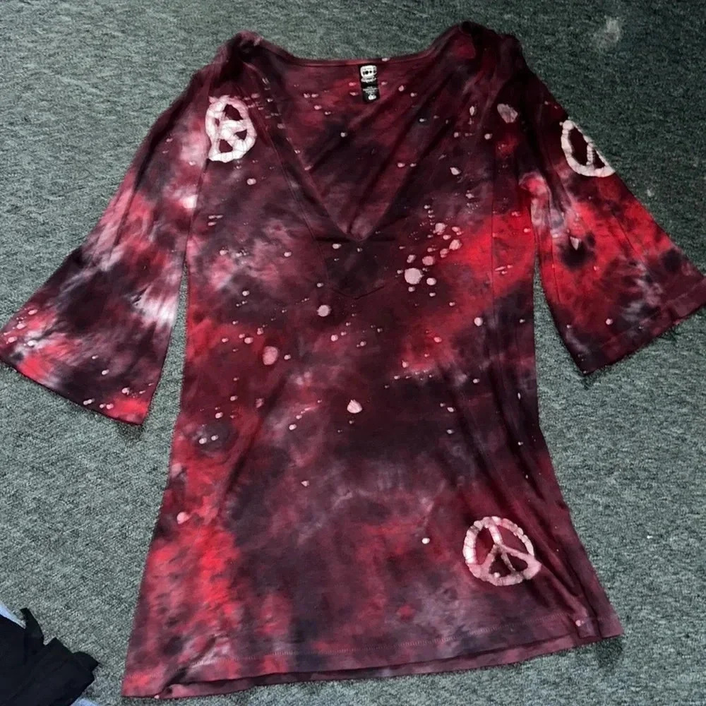 Alternative Vintage soft Y2k  tunic